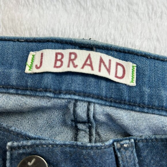 J Brand Women's Denim Medium Wash Mid Rise Waist Casual Skinny Jeans Blue 27 - Picture 4 of 11